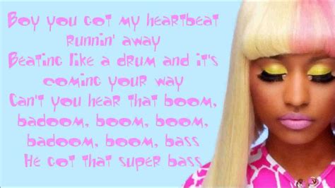 super bass lyrics|nicki super bass lyrics.